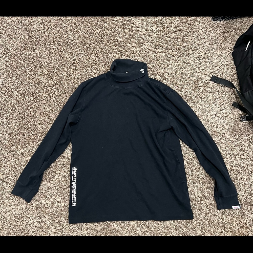 Bape-Aape black long- sleeve Size L
